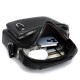 Men's single shoulder bag, new style lychee men's cross-body small bag, business commuting cross-body bag, casual travel handbag
