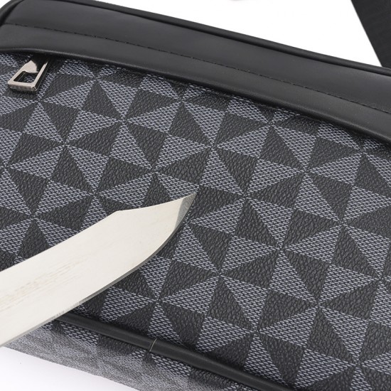 Men's handbag with vintage shoulder bag texture, quality casual cross-body handbag, light luxury multi-functional wrist money bag