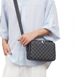 Men's chest bag, trendy large capacity crossbody bag for outdoor sports, casual outdoor sports cycling chest bag, leather film handbag, multi-functional backpack for travel