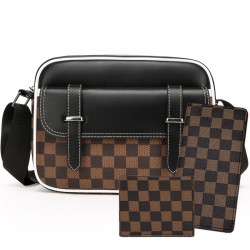 New men's casual single shoulder bag, trendy leather film men's chest bag, multi-functional travel bag, outdoor sports bag, casual crossbody bag for business commuting