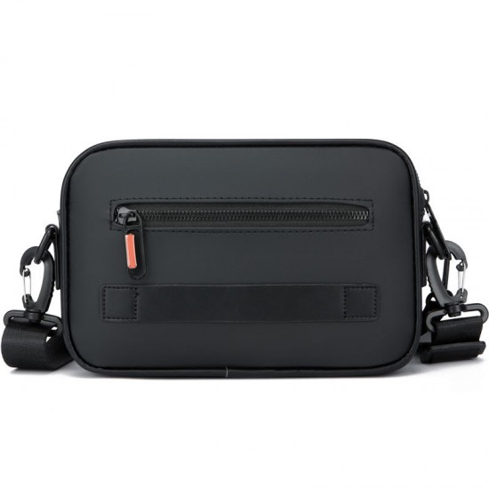 Single shoulder bag, men's new style lychee men's crossbody small bag, business commuting crossbody bag, casual travel handbag