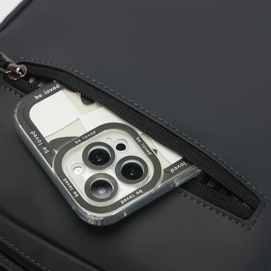 Men's trendy single shoulder bag, outdoor sports casual chest bag, new multi-functional travel bag, multi-pocket, business commuting backpack, small crossbody bag for spring outing