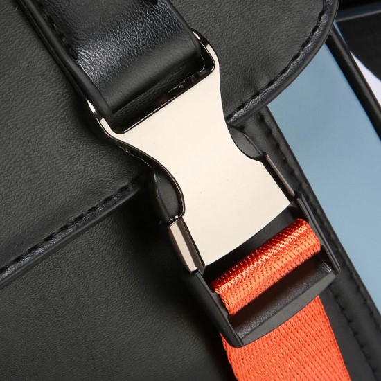 Men's cross-body bag, trendy casual bag with flip cover, multi-layer casual bag for men, men's casual bag with leather multi-pocket, large capacity men's shoulder bag