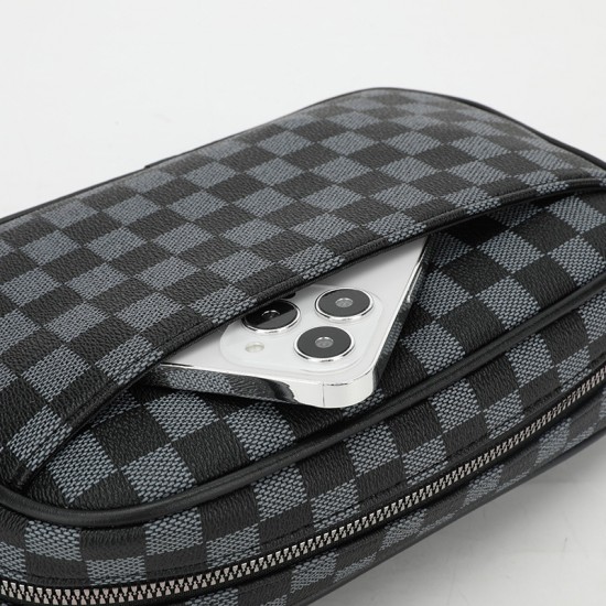 Cross-border new men's crossbody bag, fashionable and simple, casual bag for daily use, large capacity single shoulder bag, cross-border wholesale Cross-border new men's crossbody bag, fashionable and simple, casual bag for daily use, large capacity single shoulder bag, cross-border wholesale