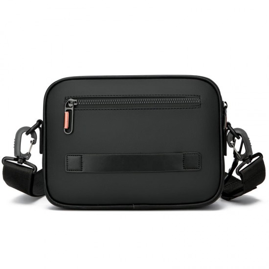 Men's handbag, simple single shoulder bag, men's crossbody bag, zipper decoration new trendy small bag, business casual handbag