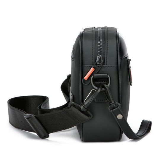 Men's handbag, simple single shoulder bag, men's crossbody bag, zipper decoration new trendy small bag, business casual handbag