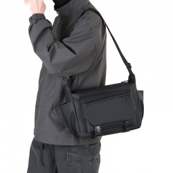 Export crossbody bag, new style men's bag, urban casual single shoulder crossbody bag, lychee handbag, trendy men's hanging bag