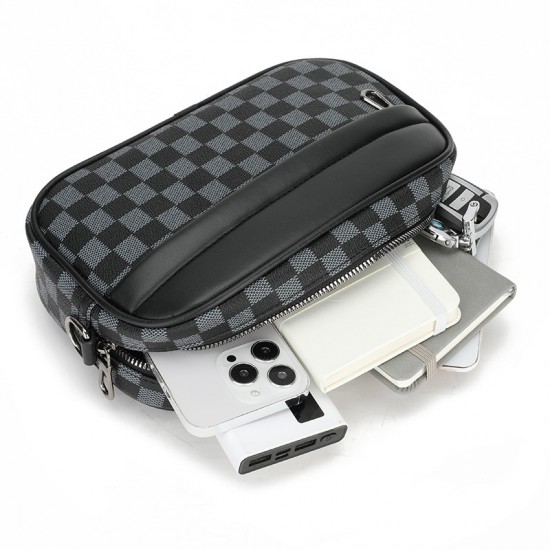 Cross-border new men's crossbody bag, fashionable and simple, casual bag for daily use, large capacity single shoulder bag, cross-border wholesale Cross-border new men's crossbody bag, fashionable and simple, casual bag for daily use, large capacity single shoulder bag, cross-border wholesale