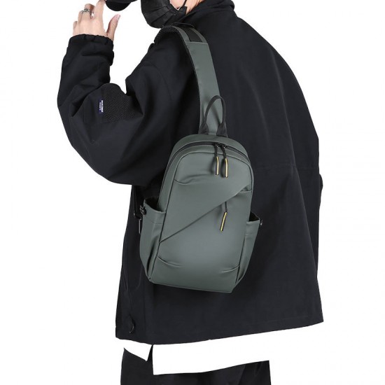 Men's bag, export European American retro style business crossbody bag, men's zero money handbag, large capacity men's single shoulder bag