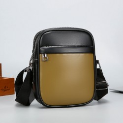 Mobile handbag shoulder bag for men, wholesale of new style Korean trendy fashion small bag for men, men's patchwork bag, couple's simple cross-body bag