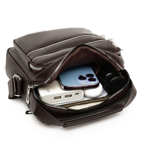 Business men's bag, best-selling men's handbag, men's cross-body bag, casual backpack, lychee cross-body bag design single shoulder bag Business men's bag, best-selling men's handbag, men's cross-body bag, casual backpack, lychee cross-body bag design single shoulder bag